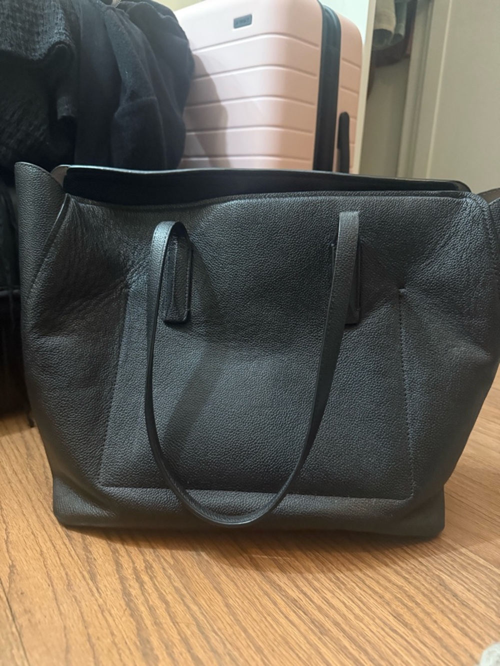 kate spade New York Black Leather Tote - Picture 2 of 2